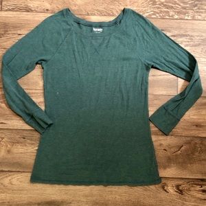 Old Navy Green Waffle Shirt